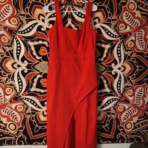 Like an Angel Asymmetrical Red Dress